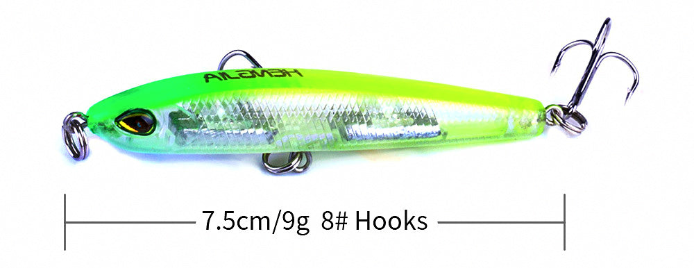 Sinking Pencil Lure, 7.5 cm, 9 g (0.32 oz) – product photo