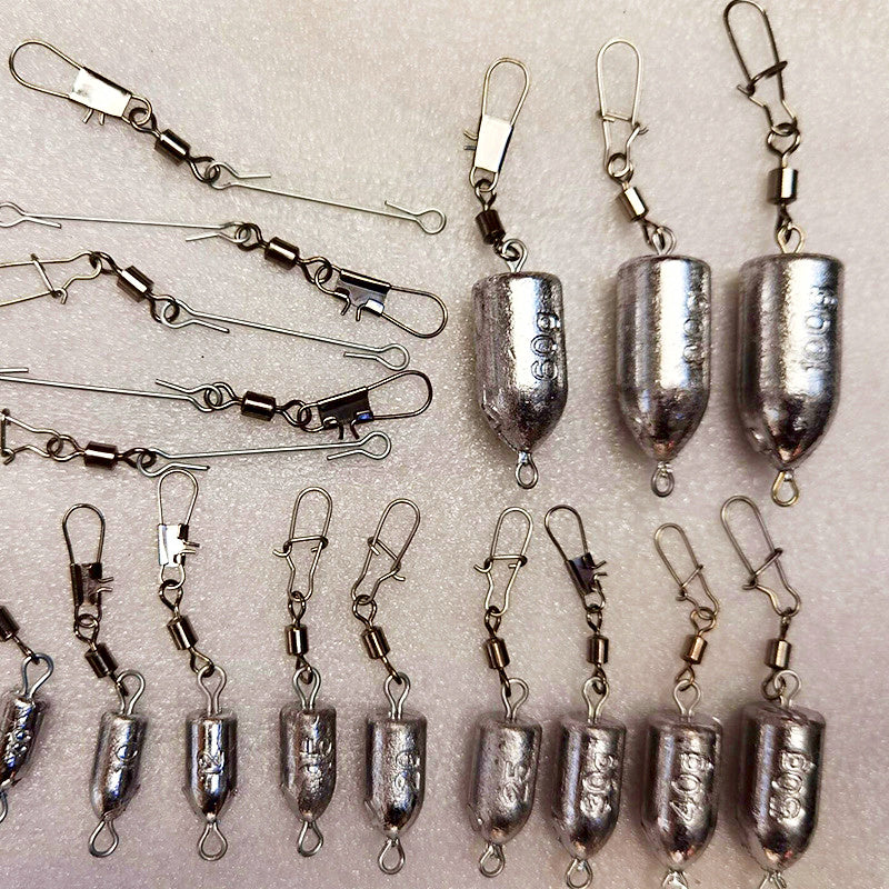 Bullet Sinker with Double Ring, 5–300 g (0.18–10.6 oz)