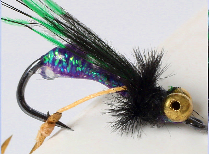Barbed Double Hook Fly Lure Rig, Size 12, 14 or 16 – product photo