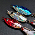 Thumb Metal Jig, Feathered Treble Hook, 5–20 g (0.18–0.71 oz)