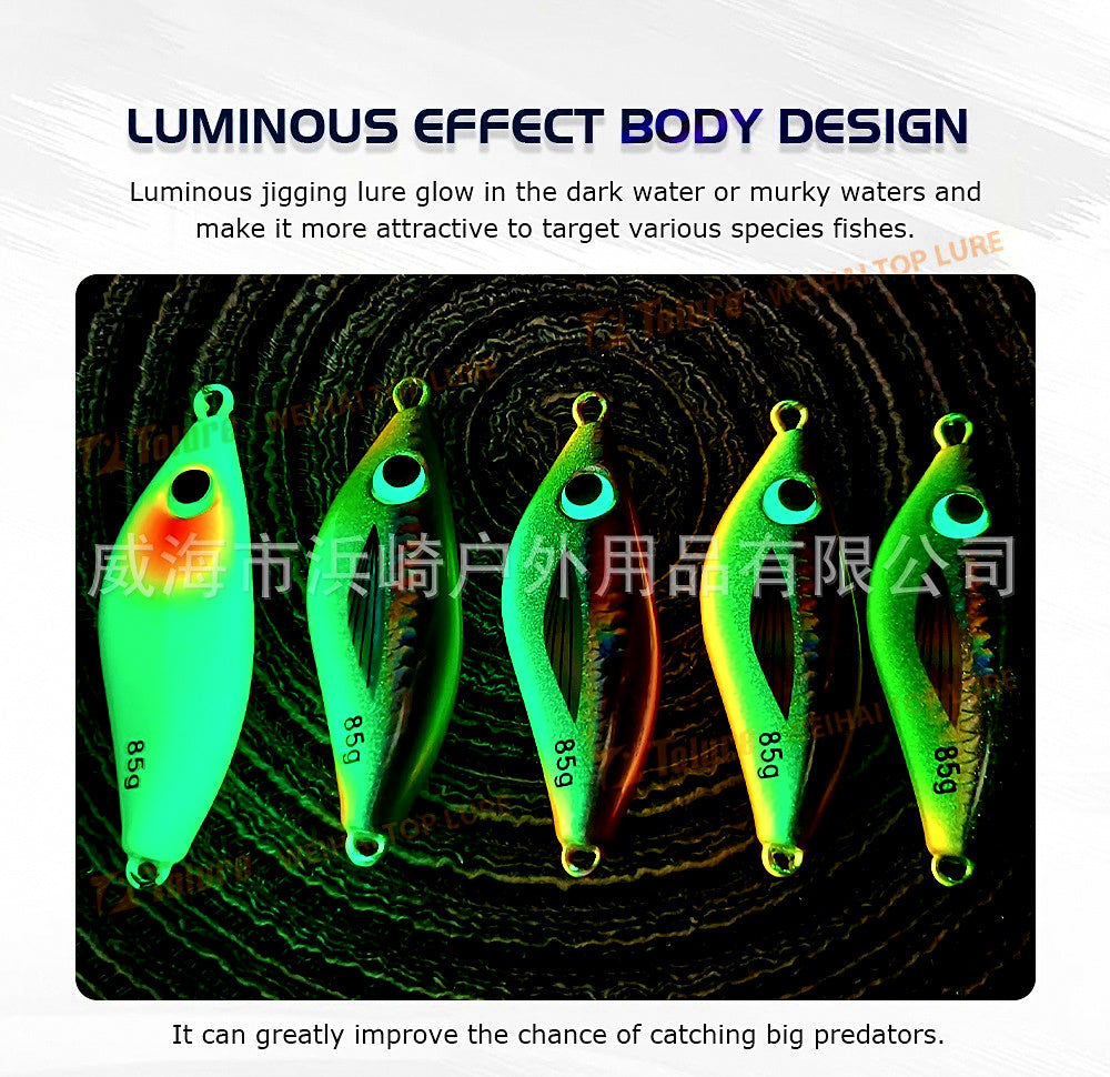 Glow Metal Jig with Assist Hook, 40–100 g (1.4–3.5 oz) – product photo