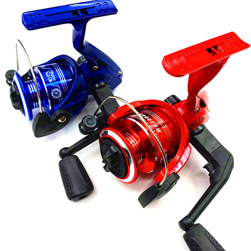 HZ1000 Spinning Reel with Metal Head, Red or Blue