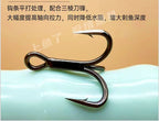 5X Strong Treble Hooks with Split Rings, Sizes 6 to 3/0 – product photo