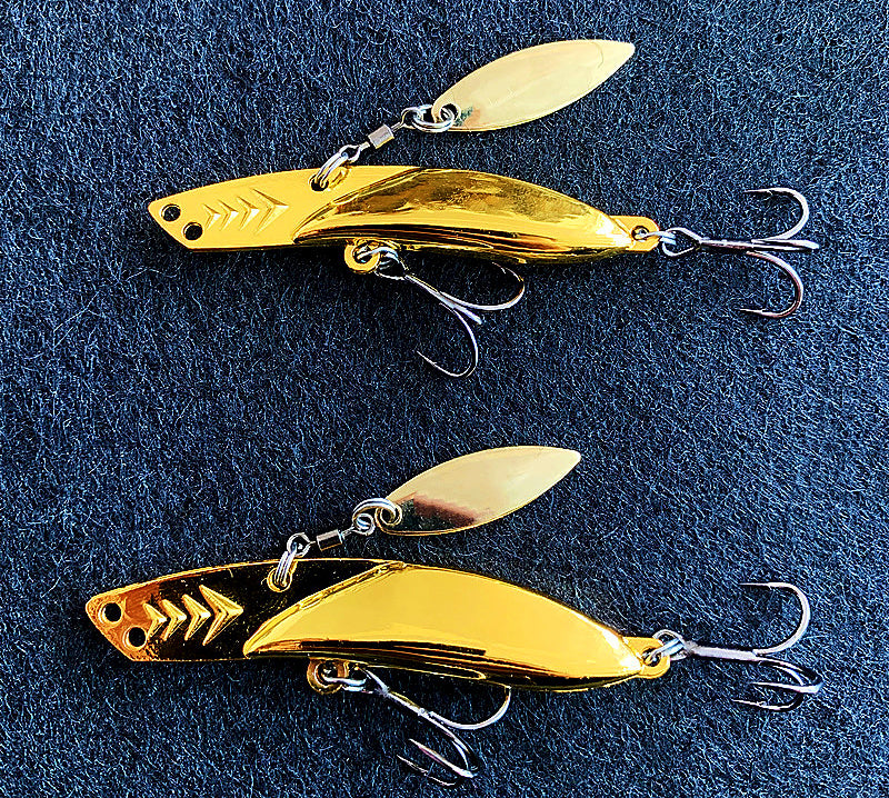 VIB Blade Bait Lipless Crankbait, 10 g & 15 g (0.35 & 0.53 oz) – product photo