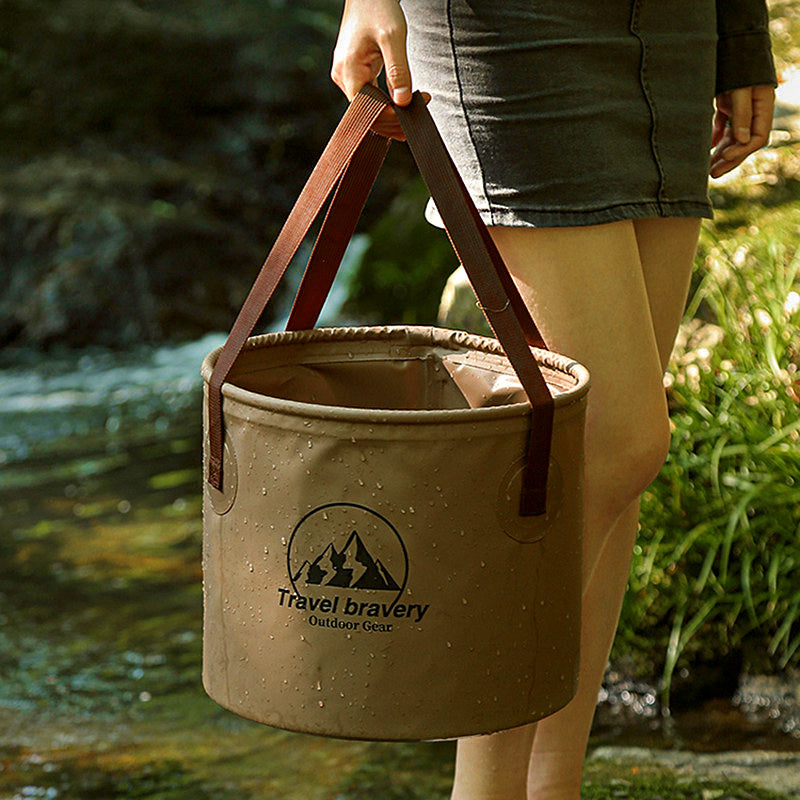 Collapsible Fishing Bucket with Dual Handles, 10 L or 20 L – product photo