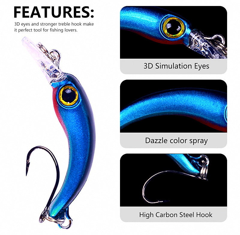 Micro Floating Minnow Lure, 4 cm (1.6 in), 1.5 g (0.05 oz) – product photo