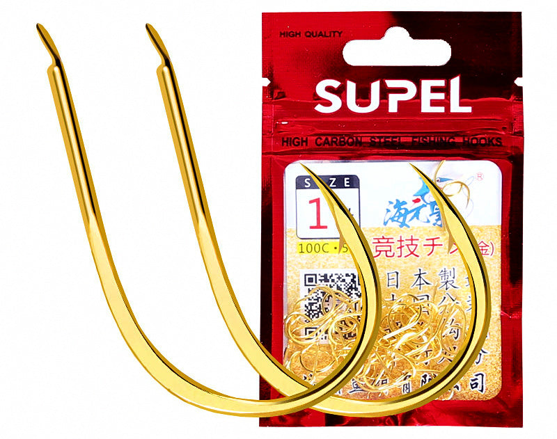 Barbed Saltwater Bream Hooks, 50-Pack, Sizes #0.1–#5 – product photo