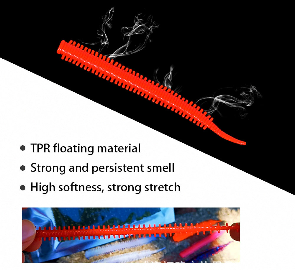 Sandworm Soft Bait, 8 cm (3.1 in), 20 Pack, Salt-Scented – product photo
