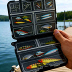 Double-Layer Plastic Tackle Box for Hooks & Small Lures – product photo