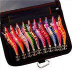 Wooden Shrimp Squid Jig Set, Size 3.0 or 3.5, 10 Pack – product photo