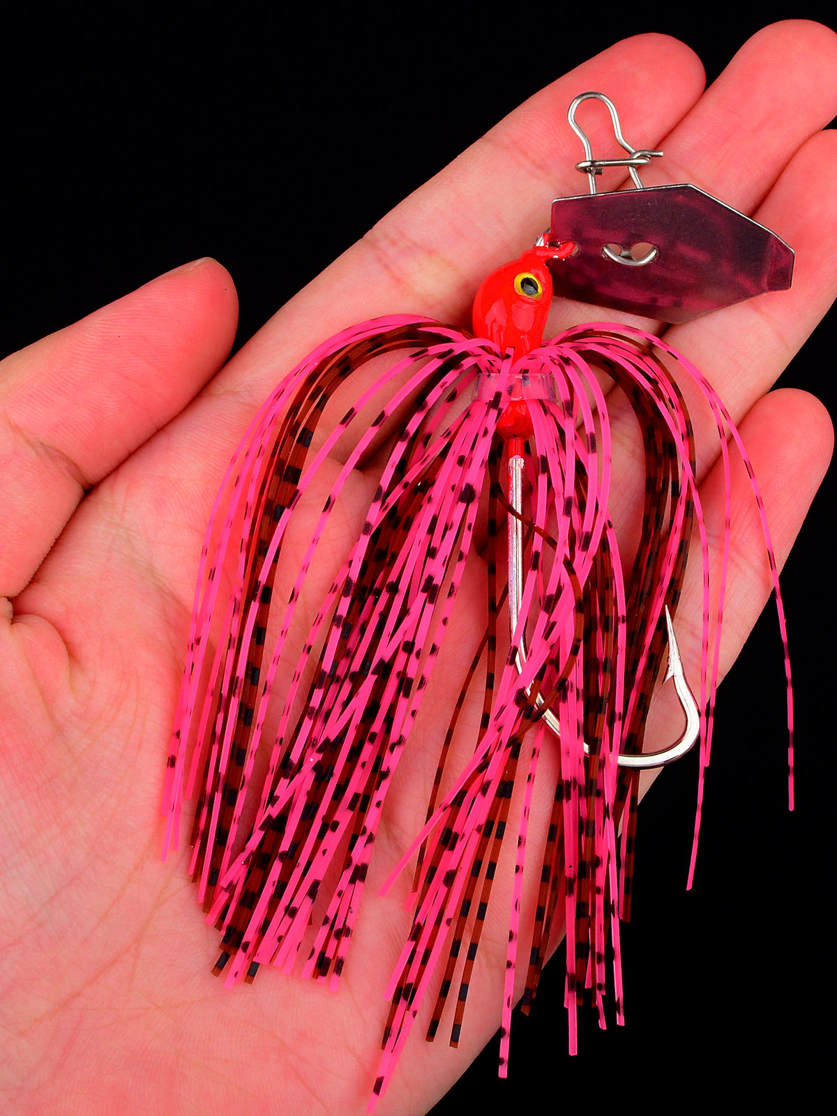 Silicone Skirt Sequin Lure with Sharp Hook, 1/3/5 Pack – product photo