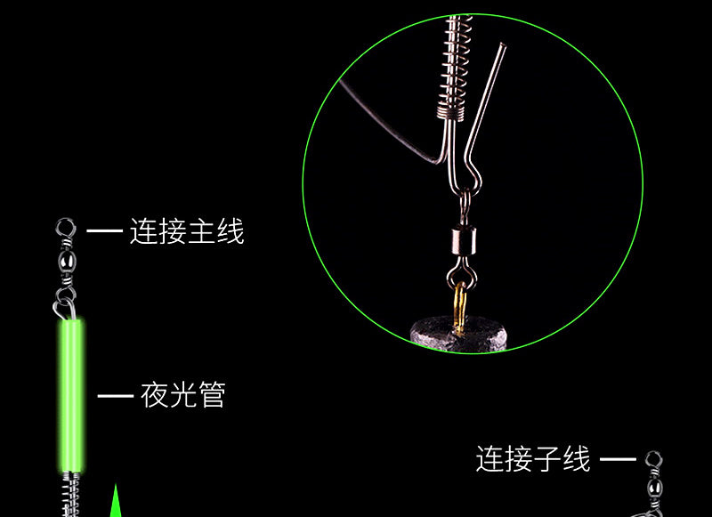 Single Arm Wire Boom Rig for Boat Fishing, 5-Pack – product photo