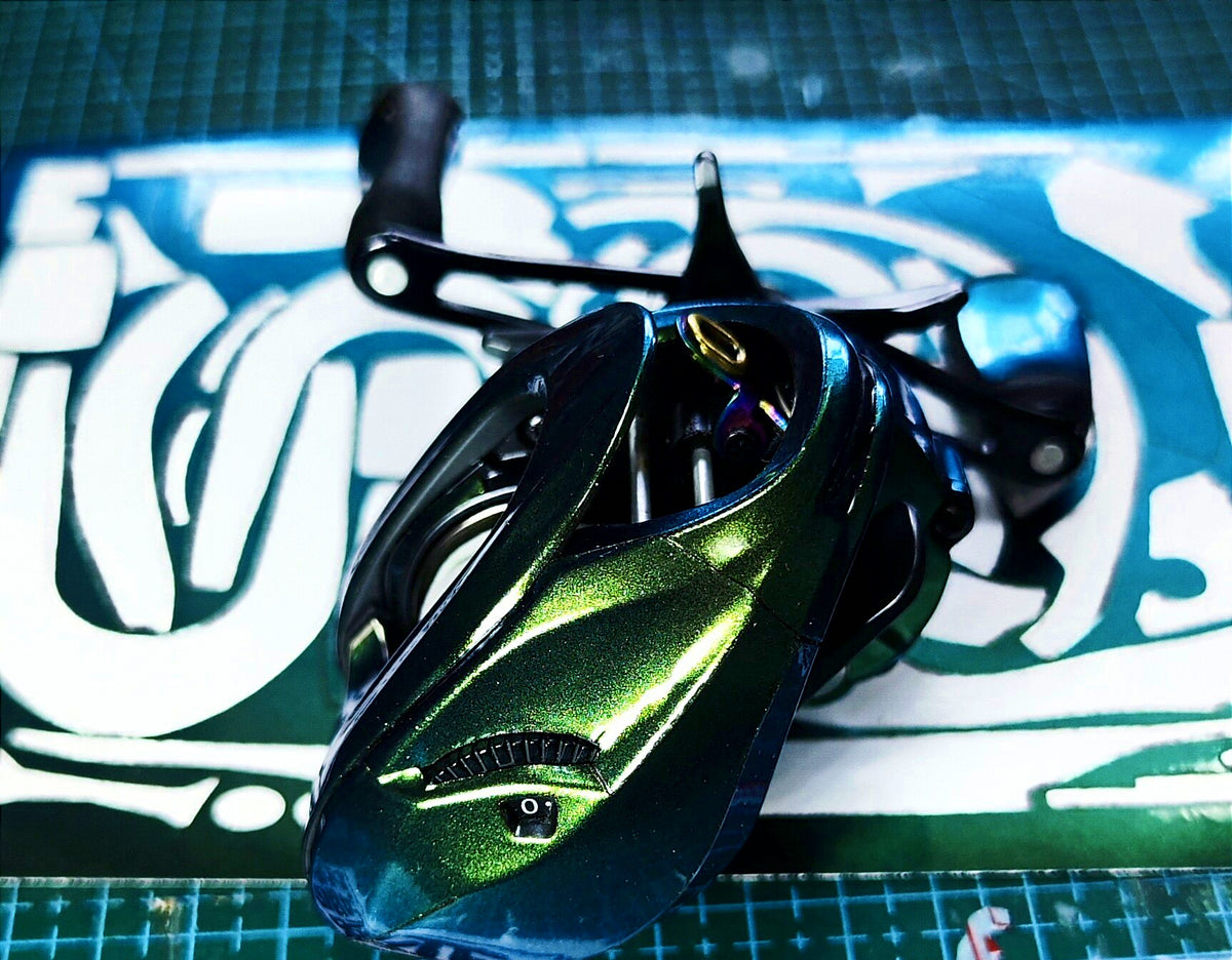 Pre-Cut Reel Body Wrap Film for Water Drop Baitcasting Reels – product photo