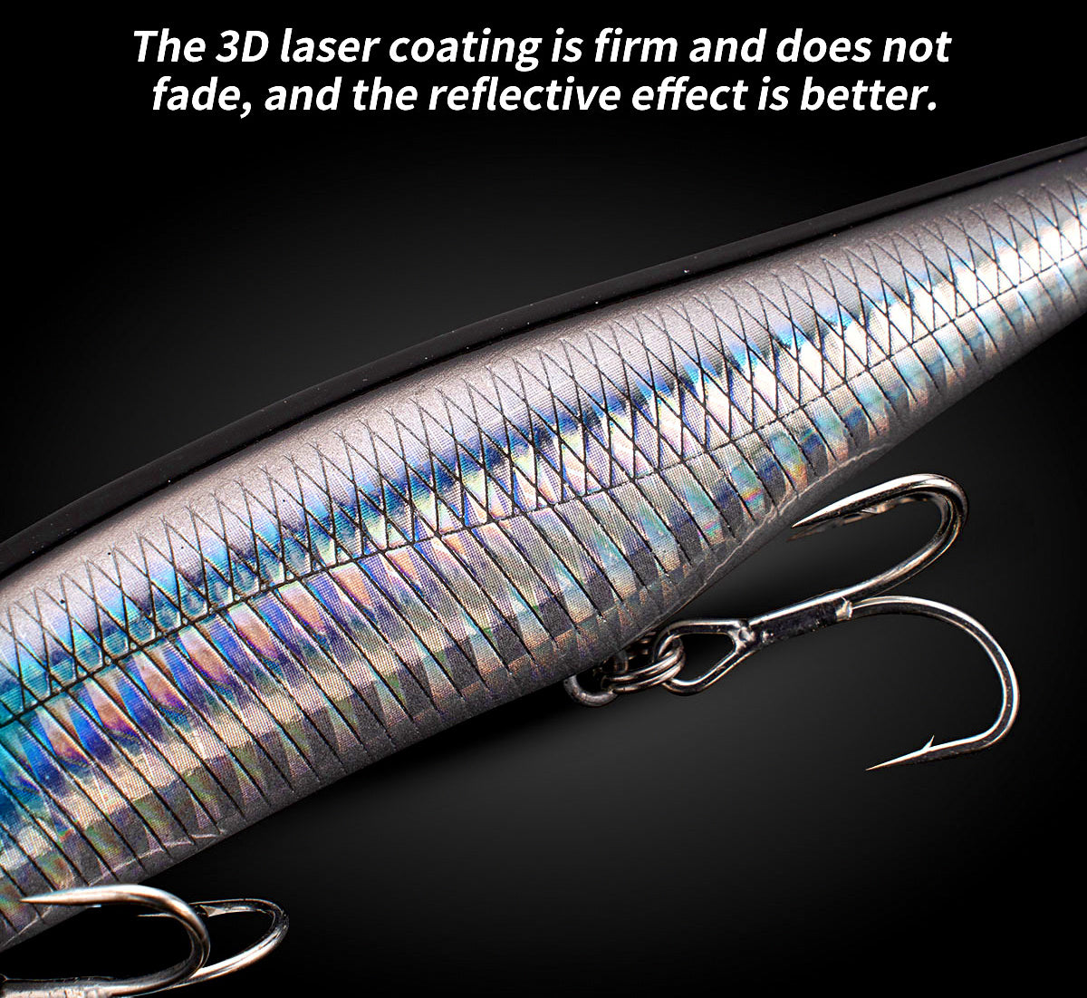 Floating Lipless Minnow Lure, 12 cm (4.7 in), 21.7 g (0.77 oz) – product photo
