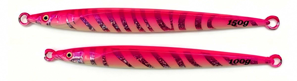 Glow Stripe Fast-Sinking Metal Jig, 100–150 g (3.5–5.3 oz) – product photo