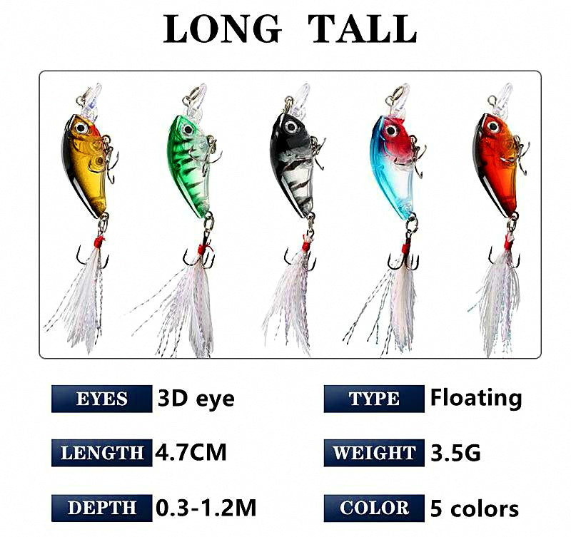 Mini Fat Crankbait Lure, 3.5 g (0.12 oz) – product photo