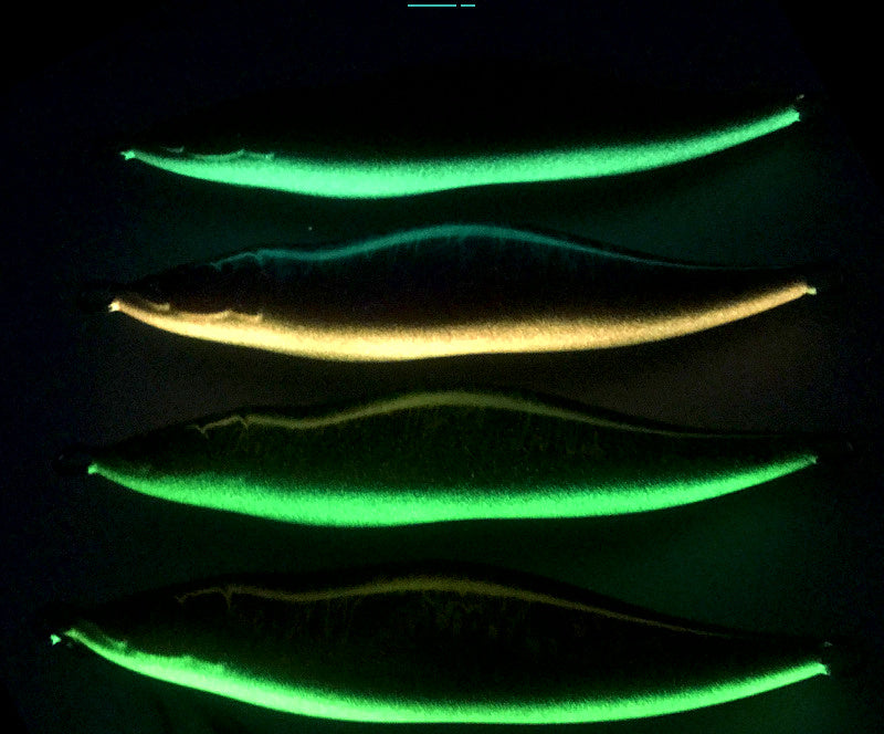 Slow Pitch Jig, S-Shape UV Glow, 160–400 g (5.6–14.1 oz) – product photo