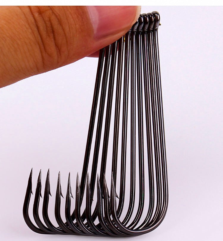 Long Shank Mackerel Hooks, Barbed, 4/0–6/0, 40 pcs – product photo