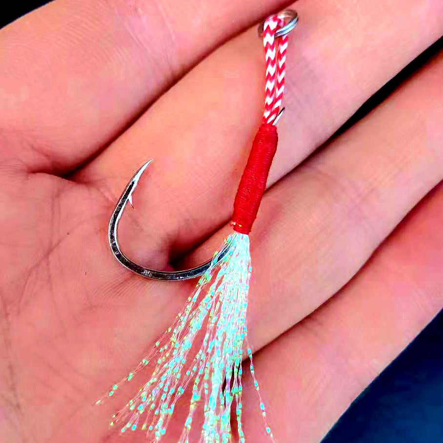 Slow Pitch Jig Assist Hooks, Dressed, Single or Double – product photo