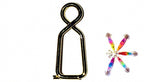 Stainless Steel Safety Pin Snap Quick Connectors, 10-15 Pack – product photo