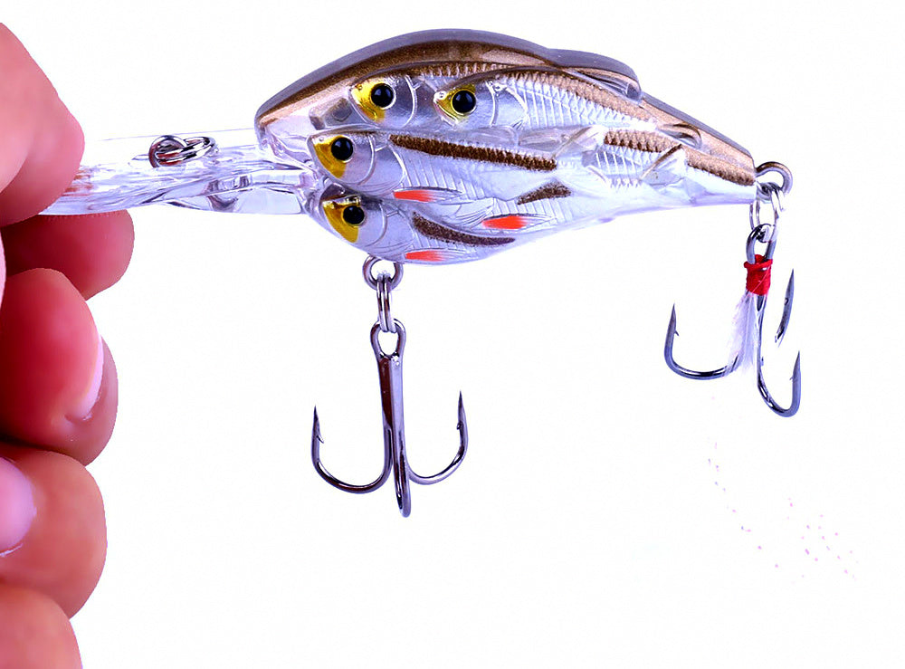 Floating Minnow Lure with Feather Hook, 9 g (0.32 oz) – product photo