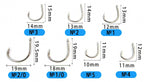 Prawn Live Bait Hook, Barbed Carbon Steel, Sizes 5 to 2/0 – product photo