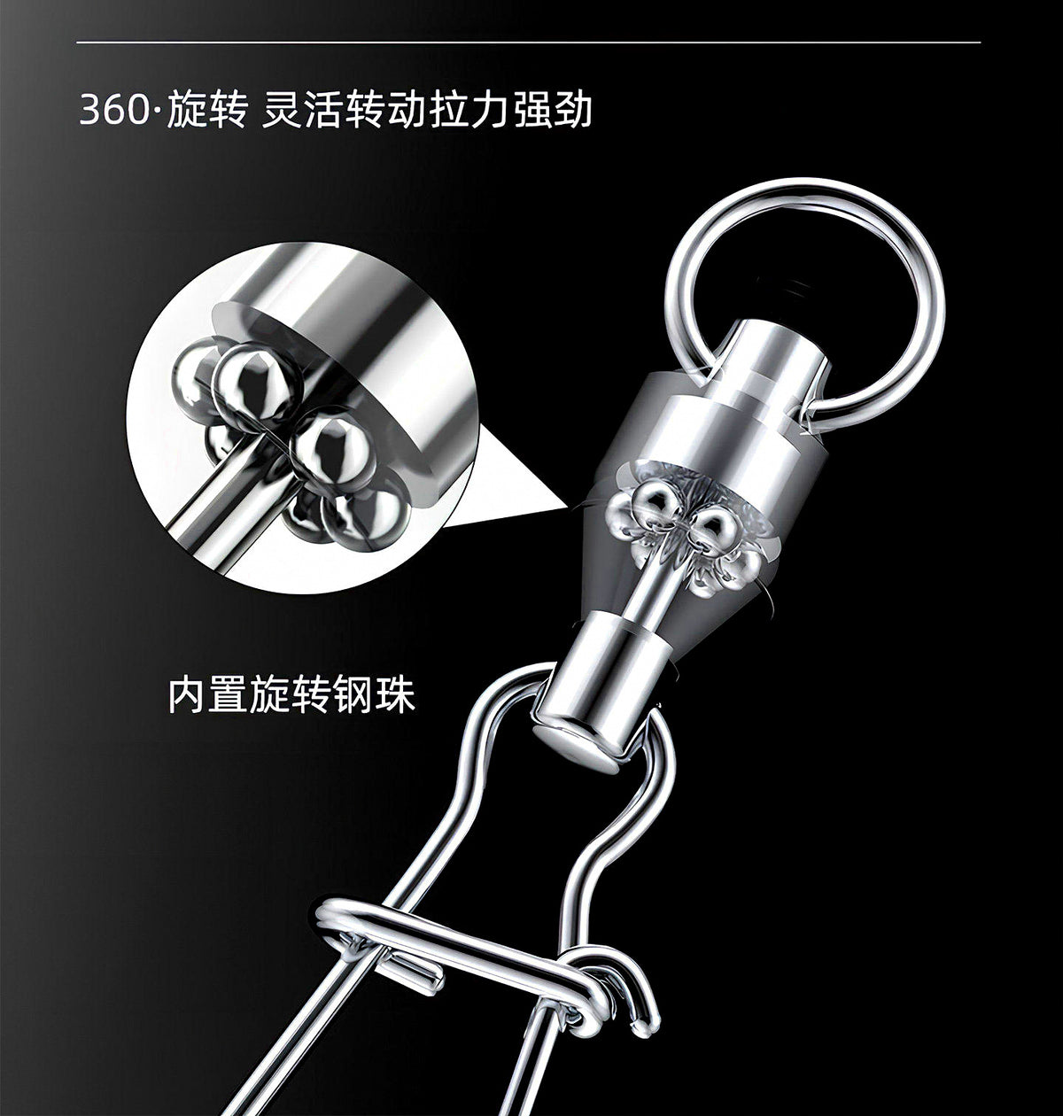 304 Stainless Curved Wire Boom Rig & Shrimp Bait Cage – product photo