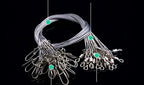 Stainless Steel Wire Leaders with Snaps, 150–250 mm (6–10 in) – product photo