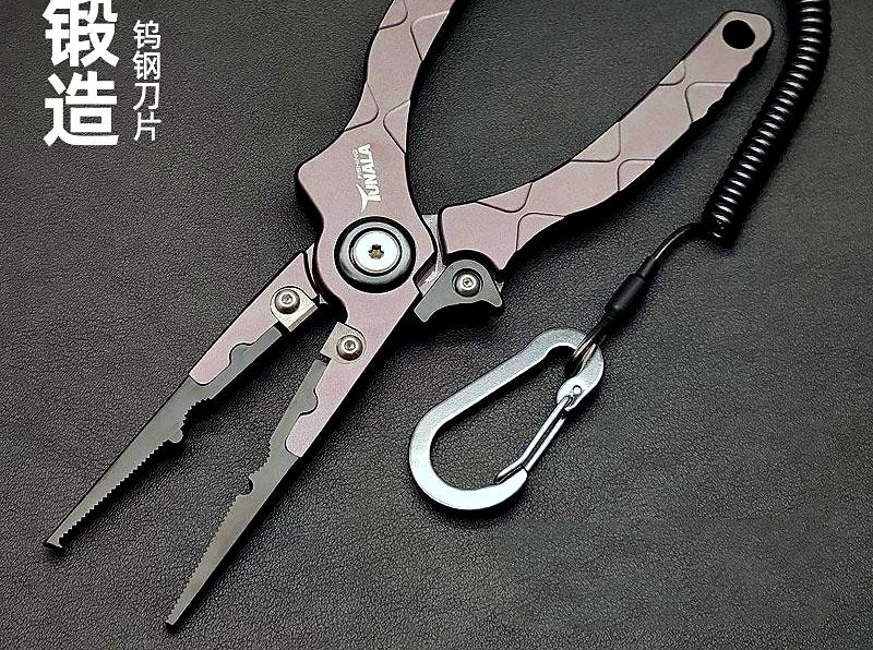 Aluminum Fishing Pliers & Fish Gripper, Gunmetal – product photo