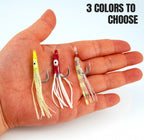 Glow Squid Jig Hook Rig, Size 14 Barbed, Boat Fishing – product photo