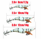 Glow Squid Jig, Shrimp-Style Umbrella Hook, Sizes 2.0–3.0 – product photo