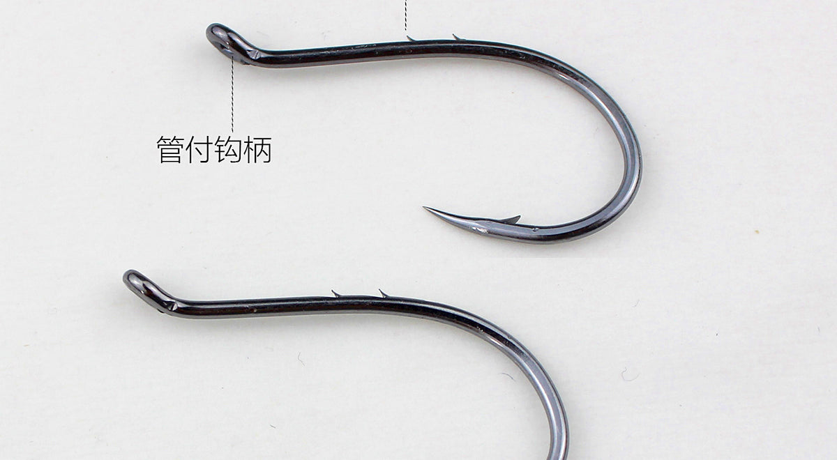 Octopus Fishing Hooks, Barbed Long Shank, 50 pcs – product photo