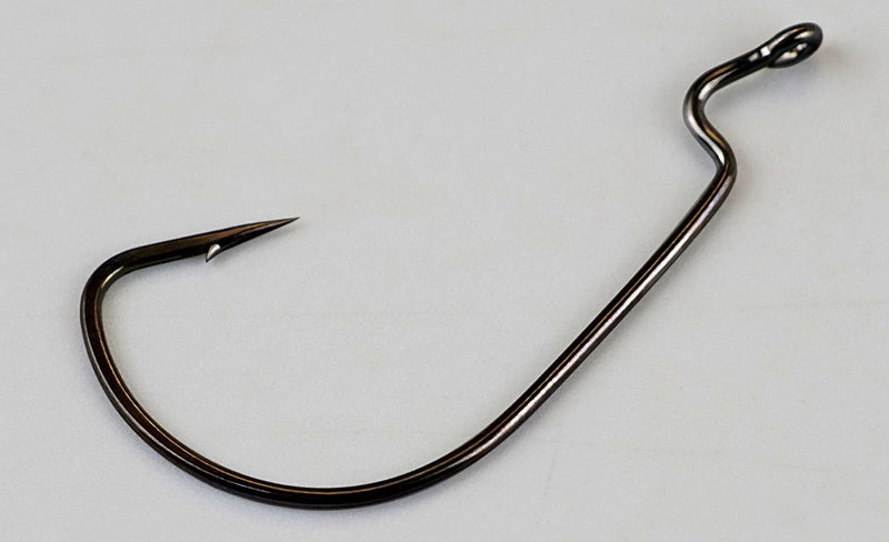 Wide Gap Offset Worm Hooks, Barbed, 50-Pack, Sizes 6 to 5/0 – product photo
