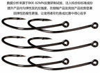 Reinforced Black Nickel Inverted Worm Hook, #5–3/0 – product photo