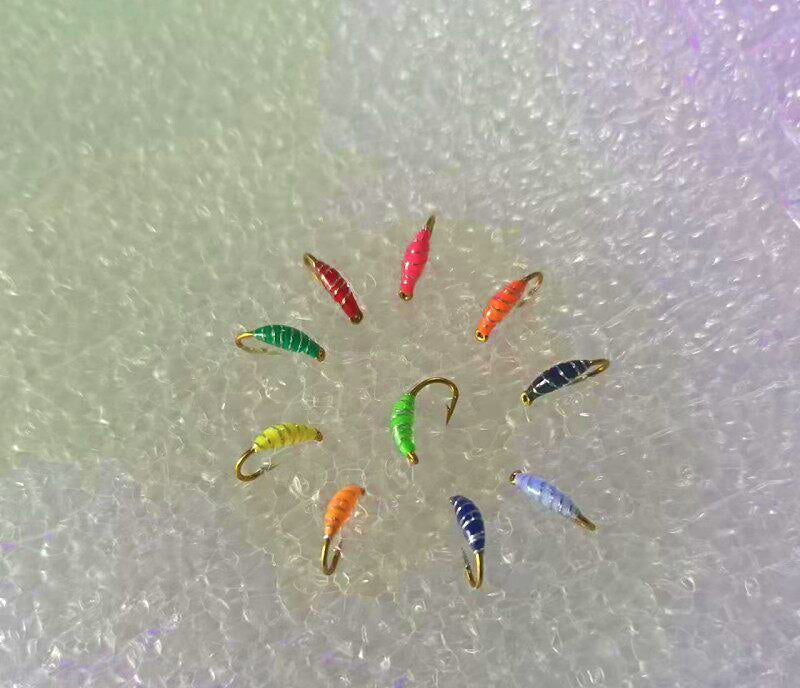 Silver Wire Nymph Fly Hooks, Barbed, Sizes 12–20 – product photo