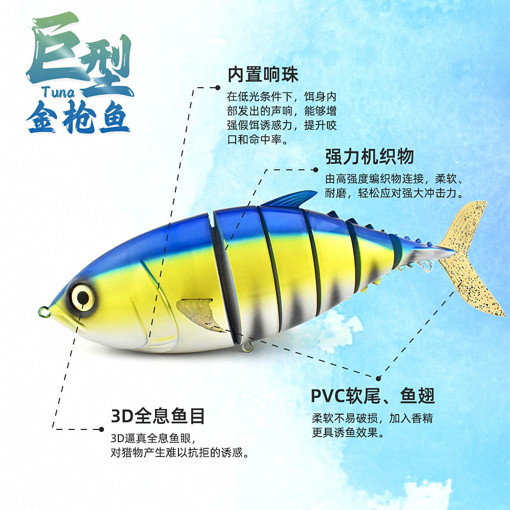 Large Tuna Diving Hard Bait, Realistic Saltwater Lure – product photo