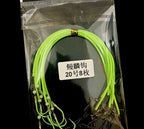 Glow Tube Rigged Hooks, Size 18 or 20, 15 cm or 30 cm – product photo