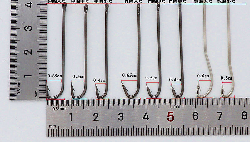 Barbed Long Shank Eel Hooks, Offset & Straight Point – product photo
