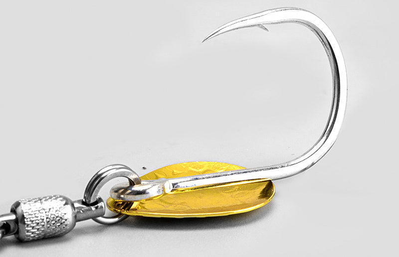 Spinning Blade Single Hook, 2-Pack, Sizes 1 to 4/0 – product photo