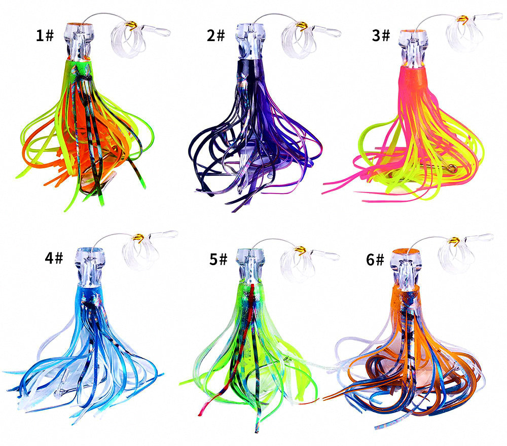 Soft Octopus Trolling Lure, 15 & 22 cm, 65–100 g (2.3–3.5 oz) – product photo