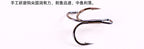 Barbed Treble Hooks, Black/White Coated, Sizes 2–16 Bulk – product photo