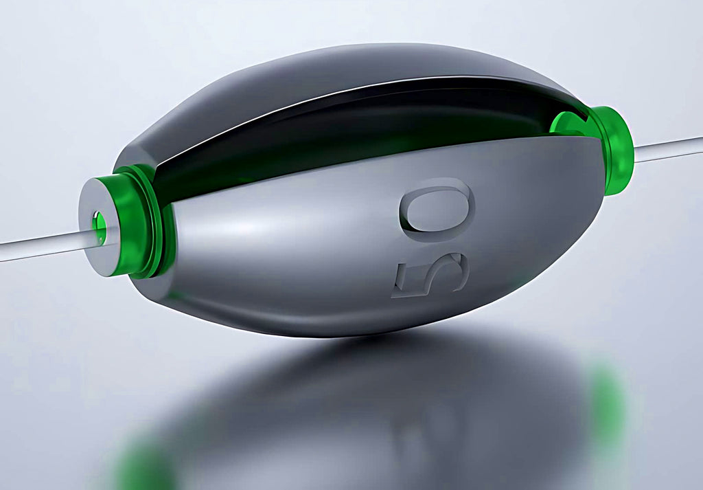 Olive Through-Core Running Sinkers, 0.07–1.76 oz (2–50 g) – product photo