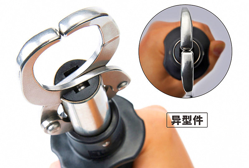 Stainless Steel Fish Gripper with Scale, Big Fish Lip Grip – product photo