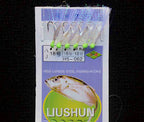 Fish Skin Sabiki Bait Rig, 6 or 8 Hooks, 10 Pack – product photo