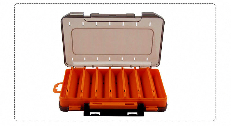 Double-Sided Two-Layer Plastic Lure Box, Portable Tackle Case – product photo