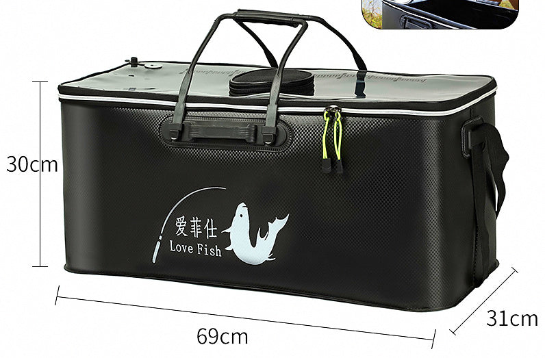Collapsible EVA Live Fish Bucket, 18–70 cm (7–28 in) – product photo