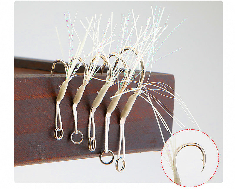 Glow Single Jig Hook, Barbed, Sizes 10–18 – product photo
