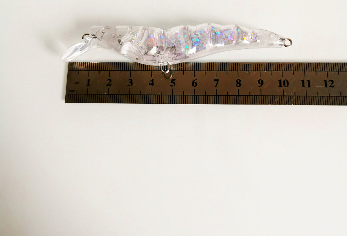 Clear Sinking Shrimp Lure Blank, 10 cm (3.9 in), 11.6 g (0.4 oz) – product photo