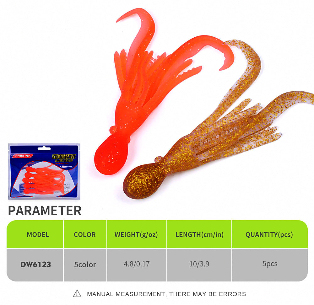 Shrimp Soft Bait Lure, 4.8 g (0.17 oz), 5-Pack – product photo