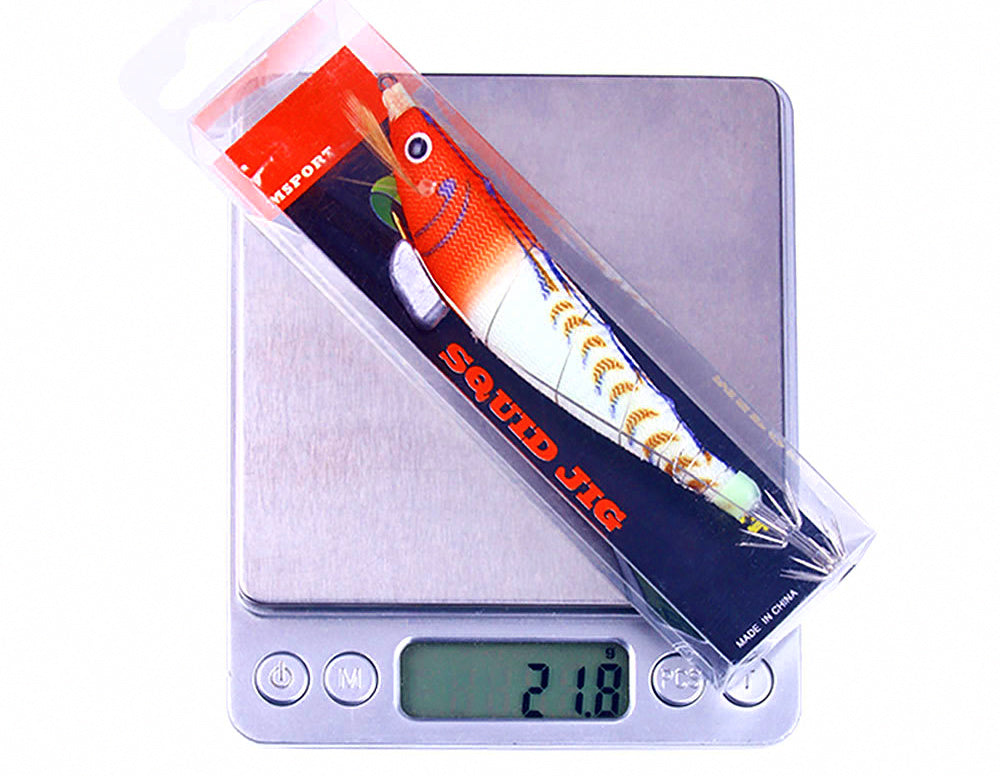 Glow Wood Shrimp Squid Jig Lure, 12 cm 14.3 g (0.5 oz) – product photo